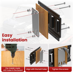 MooxHAI galvanized steel backplate resists corrosion for long-lasting use.