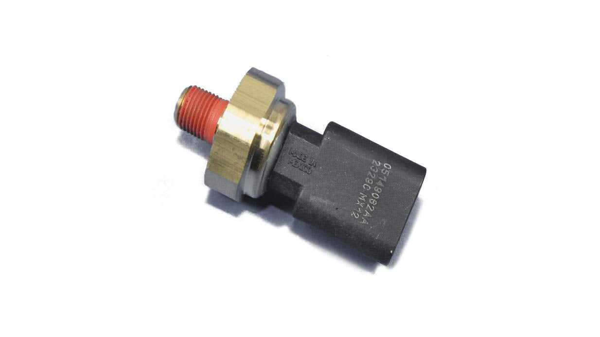 Mopar engine oil pressure switch front view highlights compact, durable design for reliable readings.