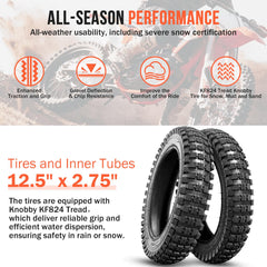 Mopillos inner tube 12.5x2.75 made from butyl rubber