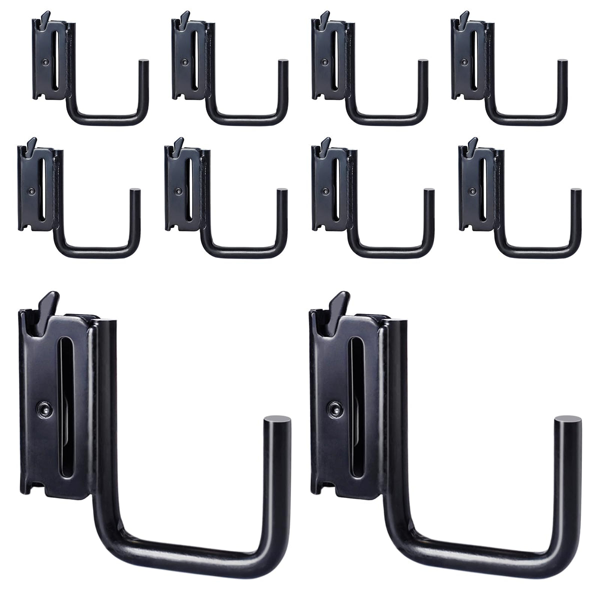 MorScan 10-pack 2in E-Track J Hooks shown for versatile cargo organization in trucks