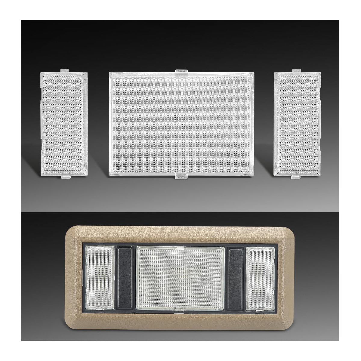 MoriNed interior roof dome light cover with clear lens for evenly diffused cabin lighting
