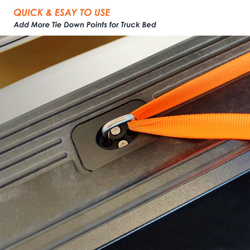 Morkot 1000-lb capacity tie downs support demanding loads on jobsites.