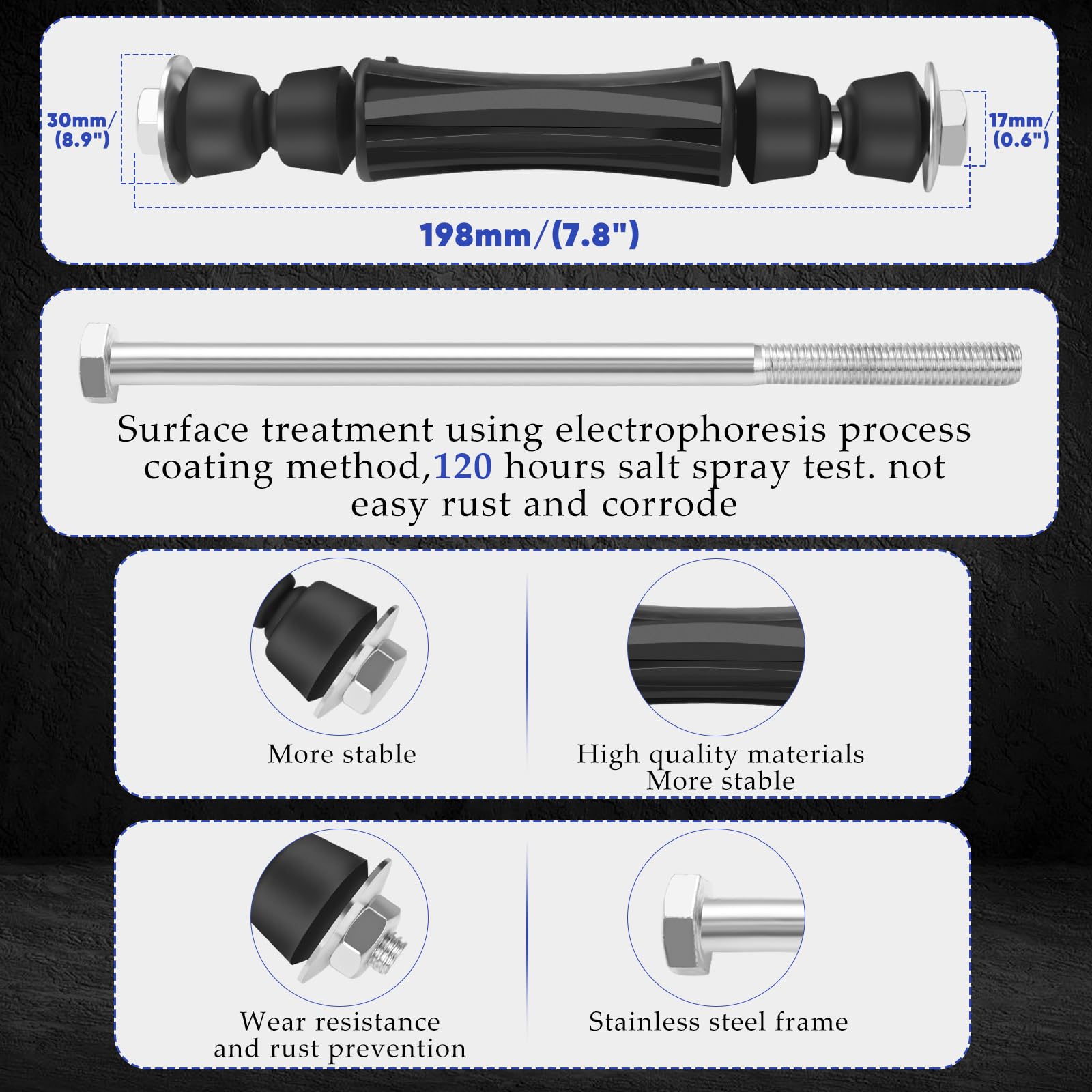 Durable iron bracket detail from Mormonea K700432 enhances suspension stability.