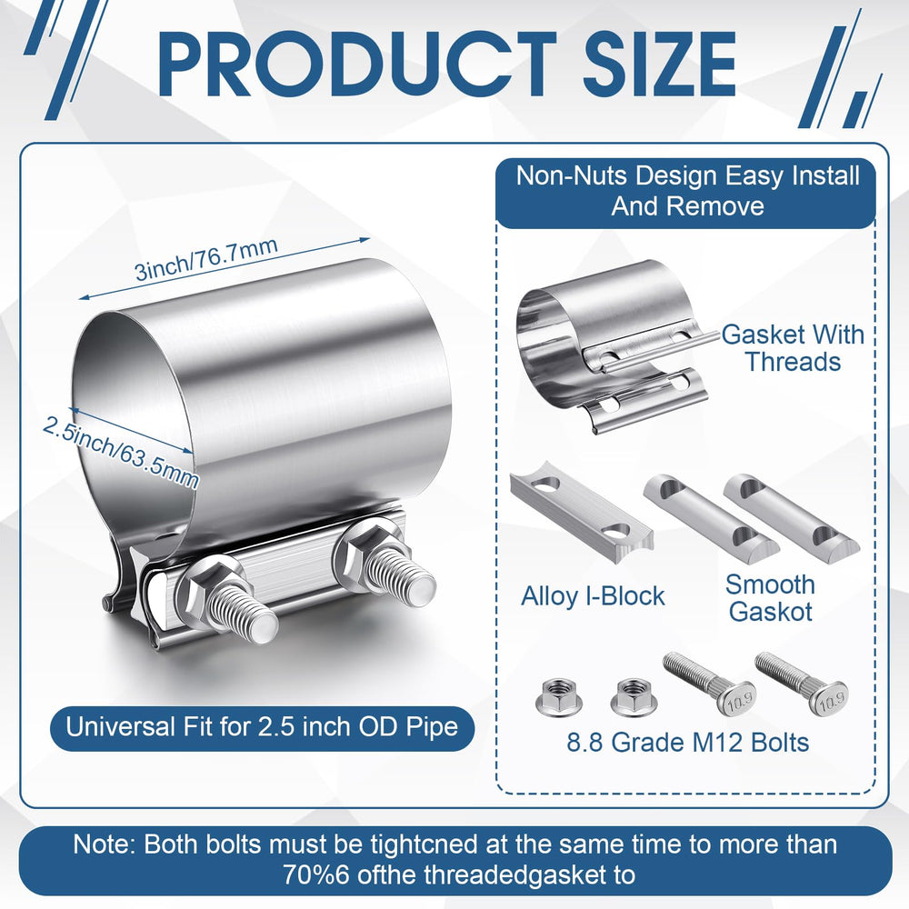 MorningRo stainless steel band clamp provides corrosion resistance for durability.