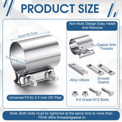 MorningRo stainless steel band clamp provides corrosion resistance for durability.