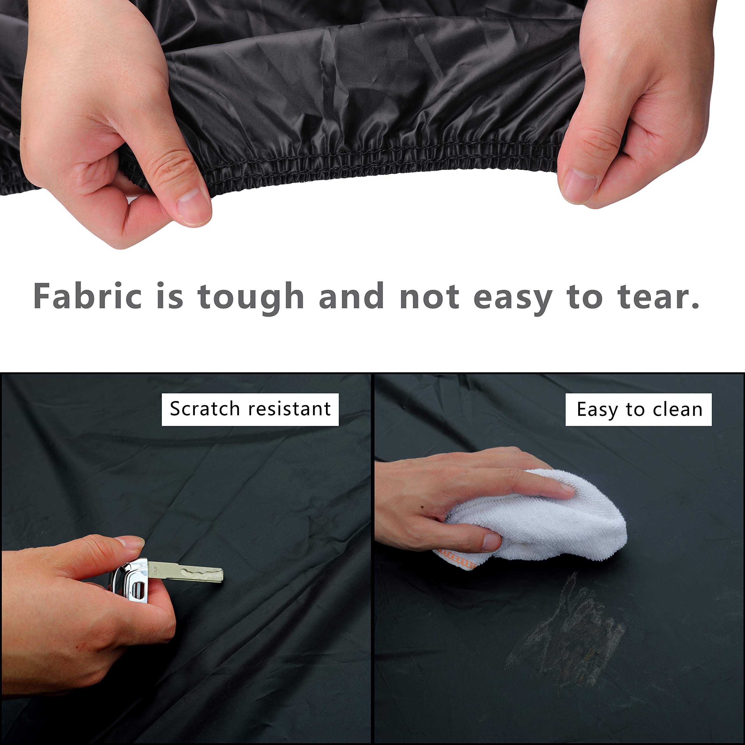 MORNYRAY blue car cover with included storage bag for easy storage