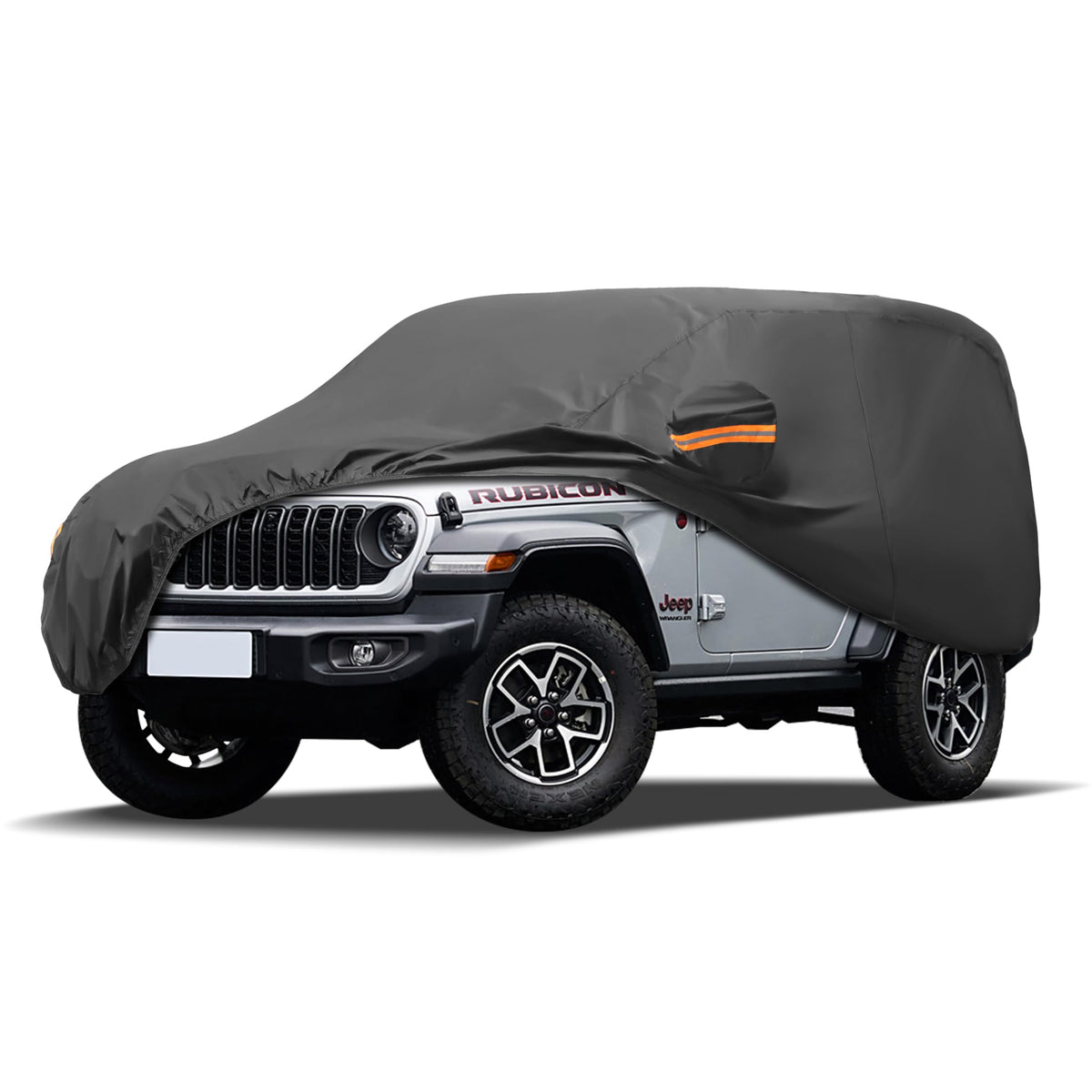 MORNYRAY Jeep Wrangler 2 Door cover front view showing all-season protection and snug fit