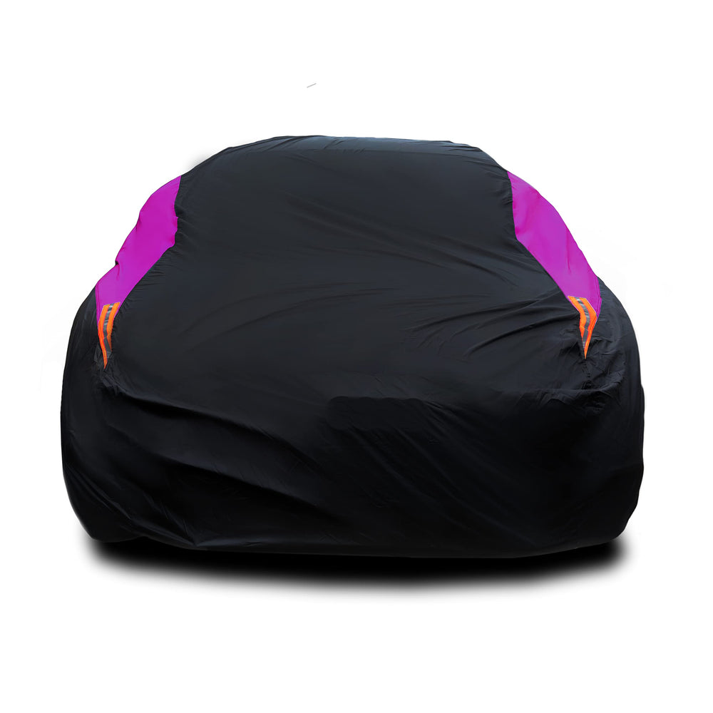 MORNYRAY waterproof car cover purple for sedans with all-weather protection.