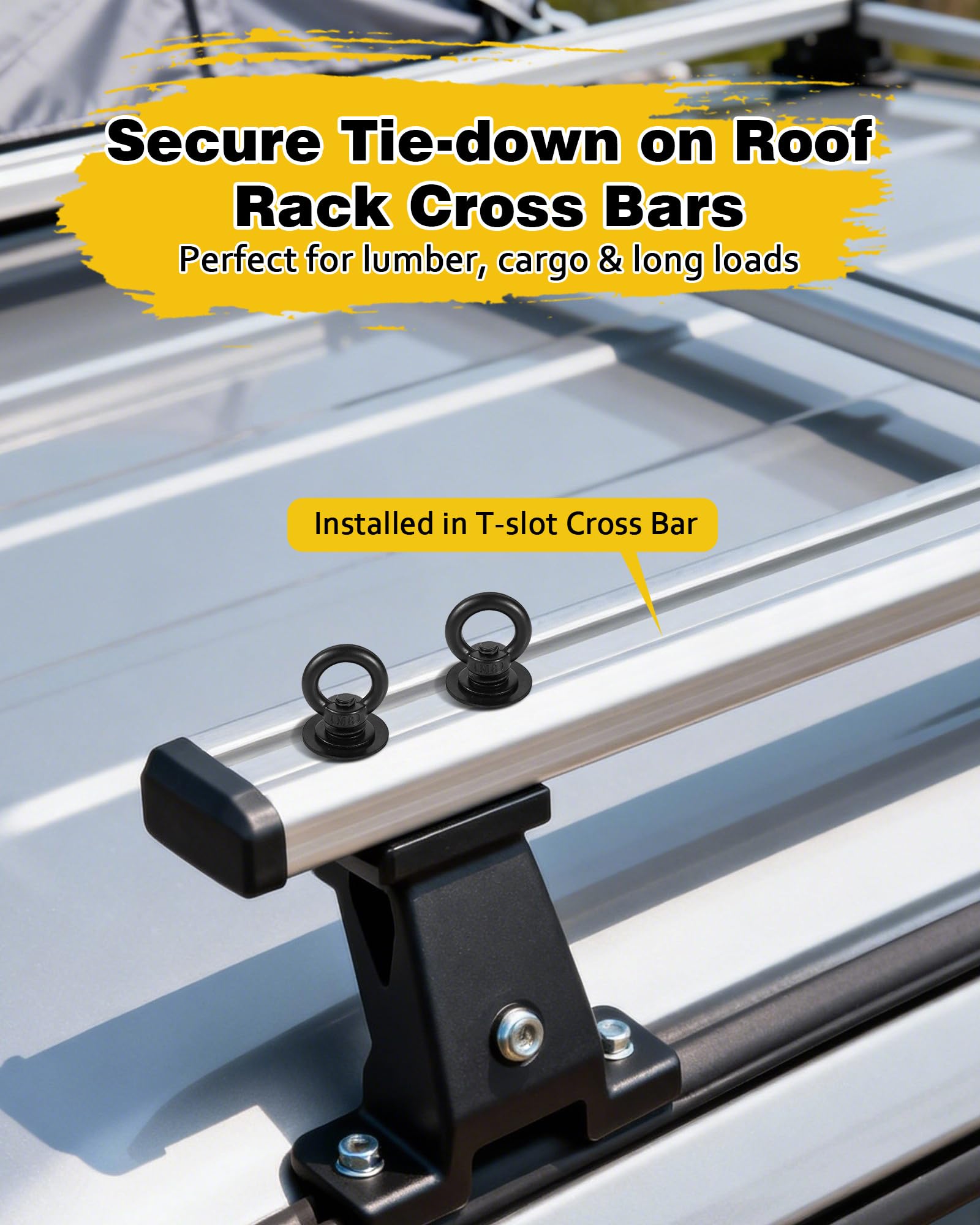 Moroinriz M8 T-slot bolt — strong, rust-resistant fastening for kayak tracks.