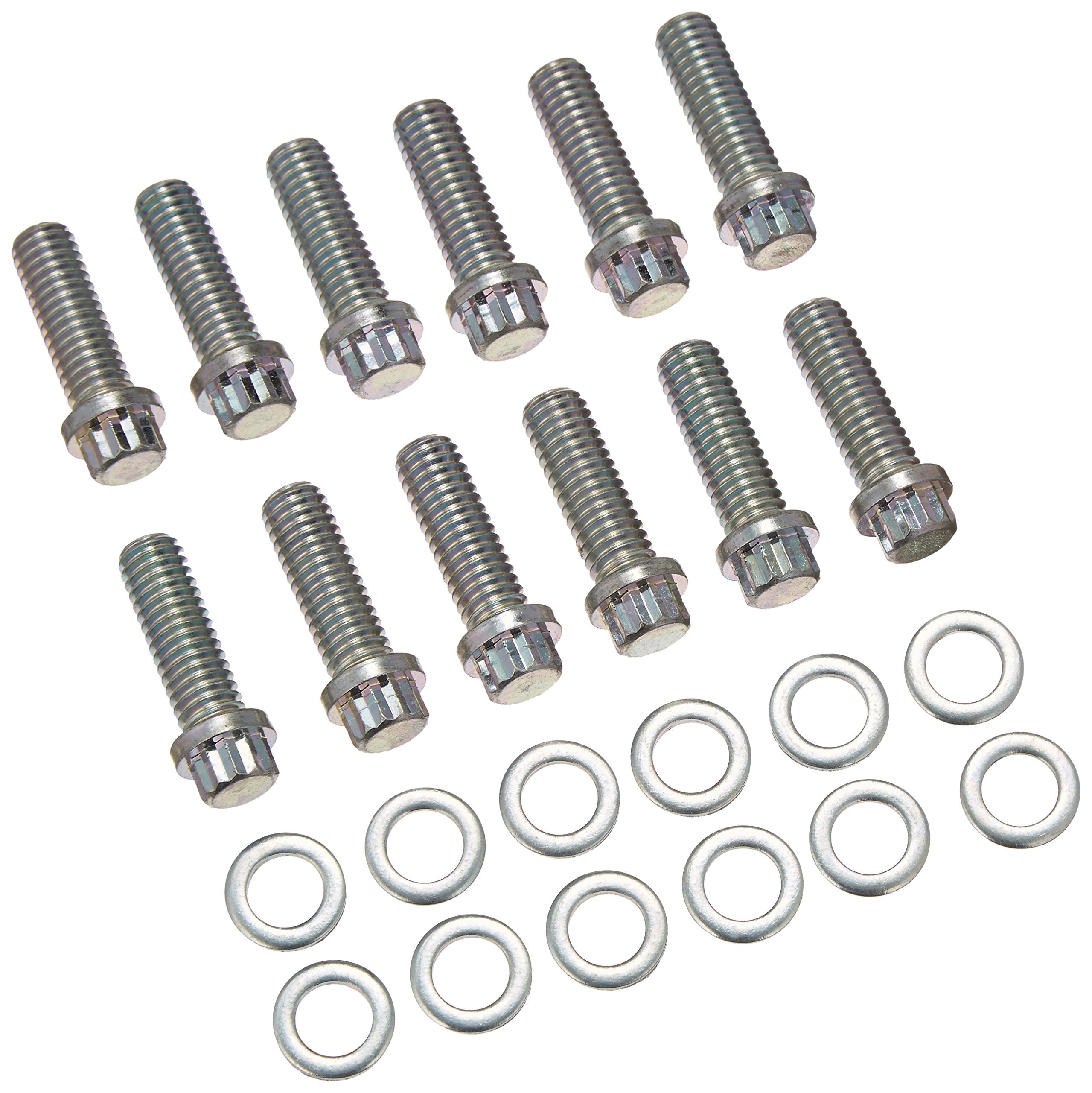 Moroso 38400 intake bolt for small block Chevy, precise hardware for secure manifold mounting.