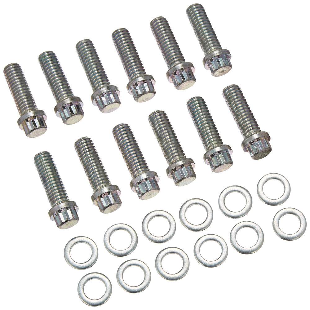 Moroso 38400 intake bolt for small block Chevy, precise hardware for secure manifold mounting.