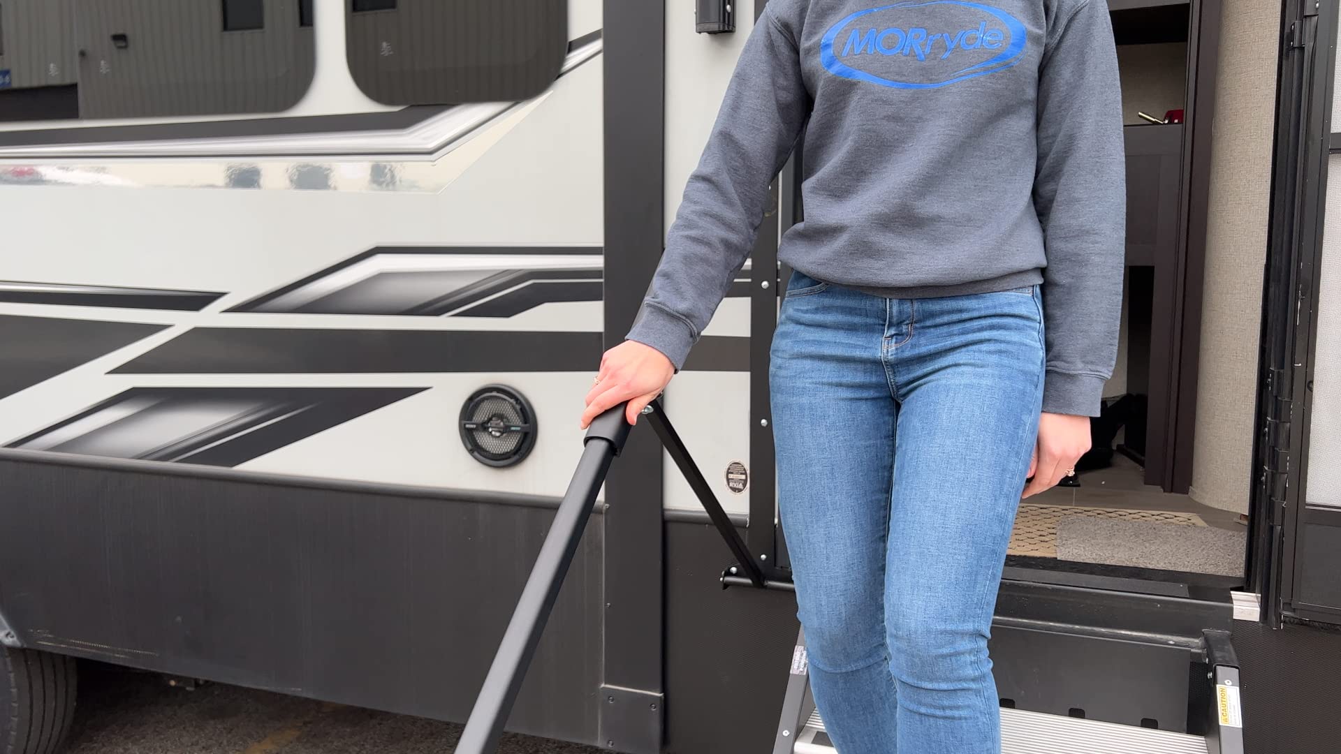 MORryde Safe-T-Rail wall-mount design fits RV interiors