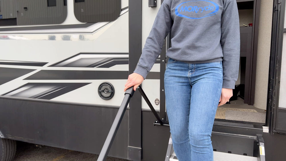MORryde Safe-T-Rail wall-mount design fits RV interiors