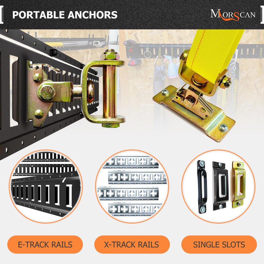 MorScan 360-degree rotation enables precise strap path to keep cargo clear.