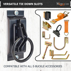 MorScan black powder-coated finish resists corrosion in harsh environments