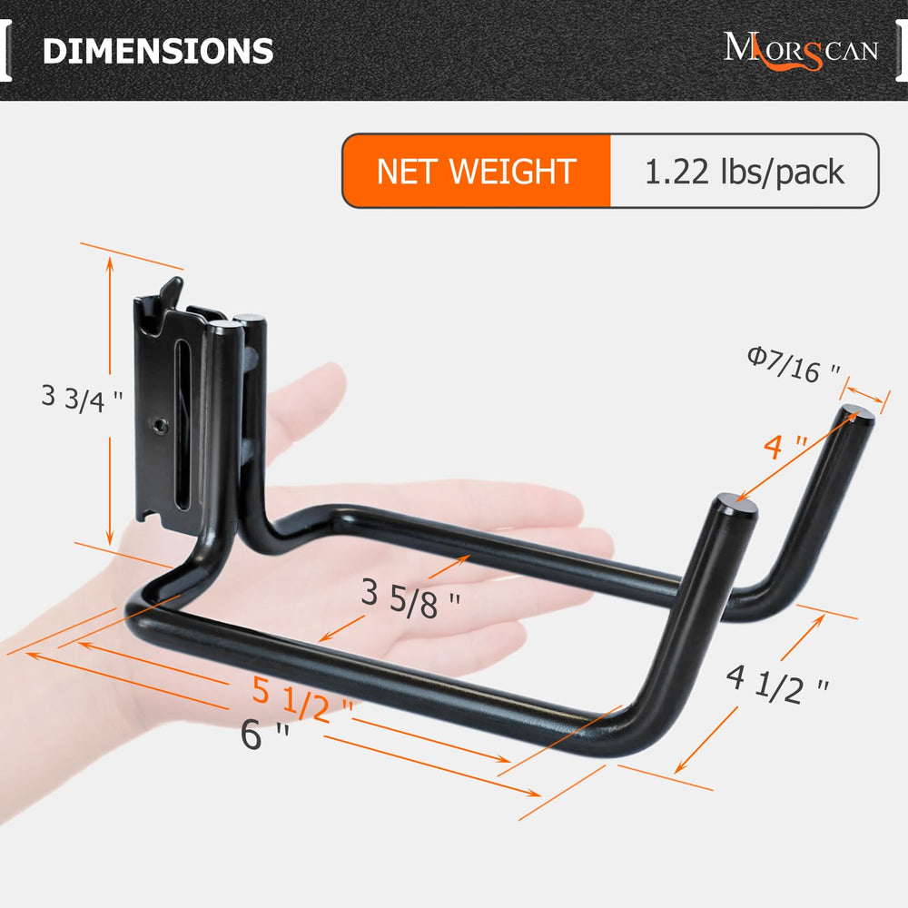 MorScan black powder-coated alloy steel hook with corrosion resistance