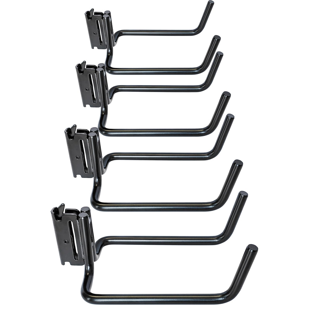 MorScan e-track double J hooks four-pack for versatile tool storage
