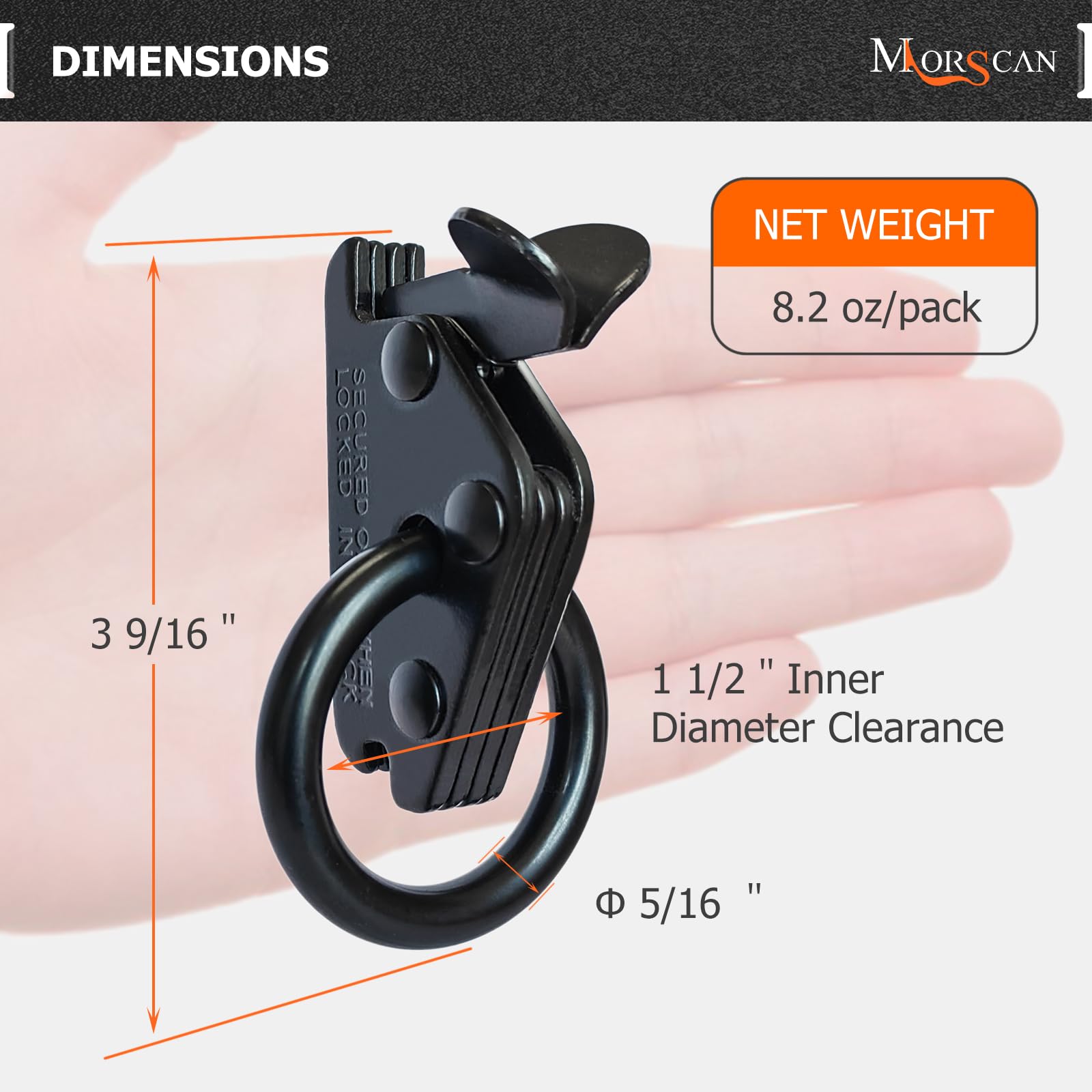 MorScan E-Track O-Ring anchors installed in a truck or trailer