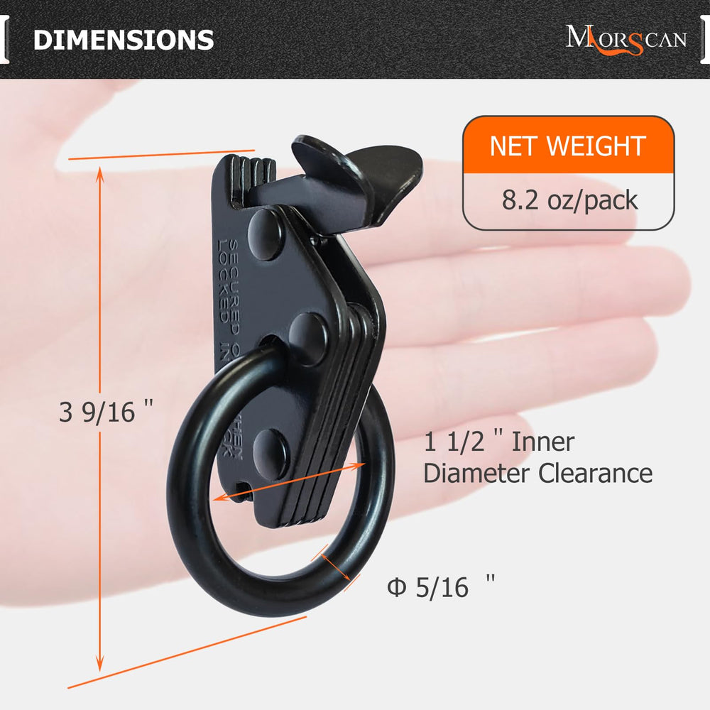 MorScan E-Track O-Ring anchors installed in a truck or trailer