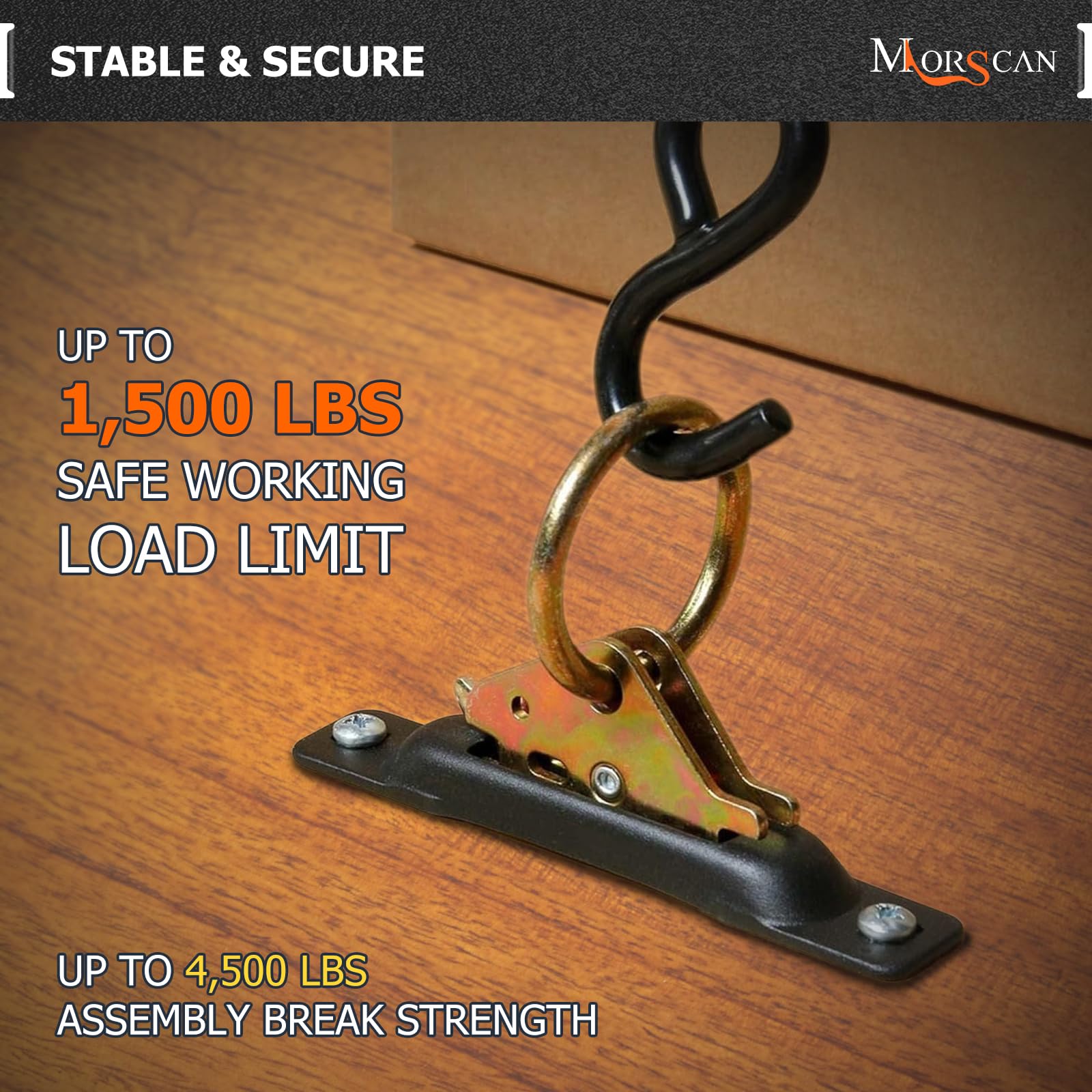 MorScan E-Track slot compatibility with O-Ring and J-Hook accessories