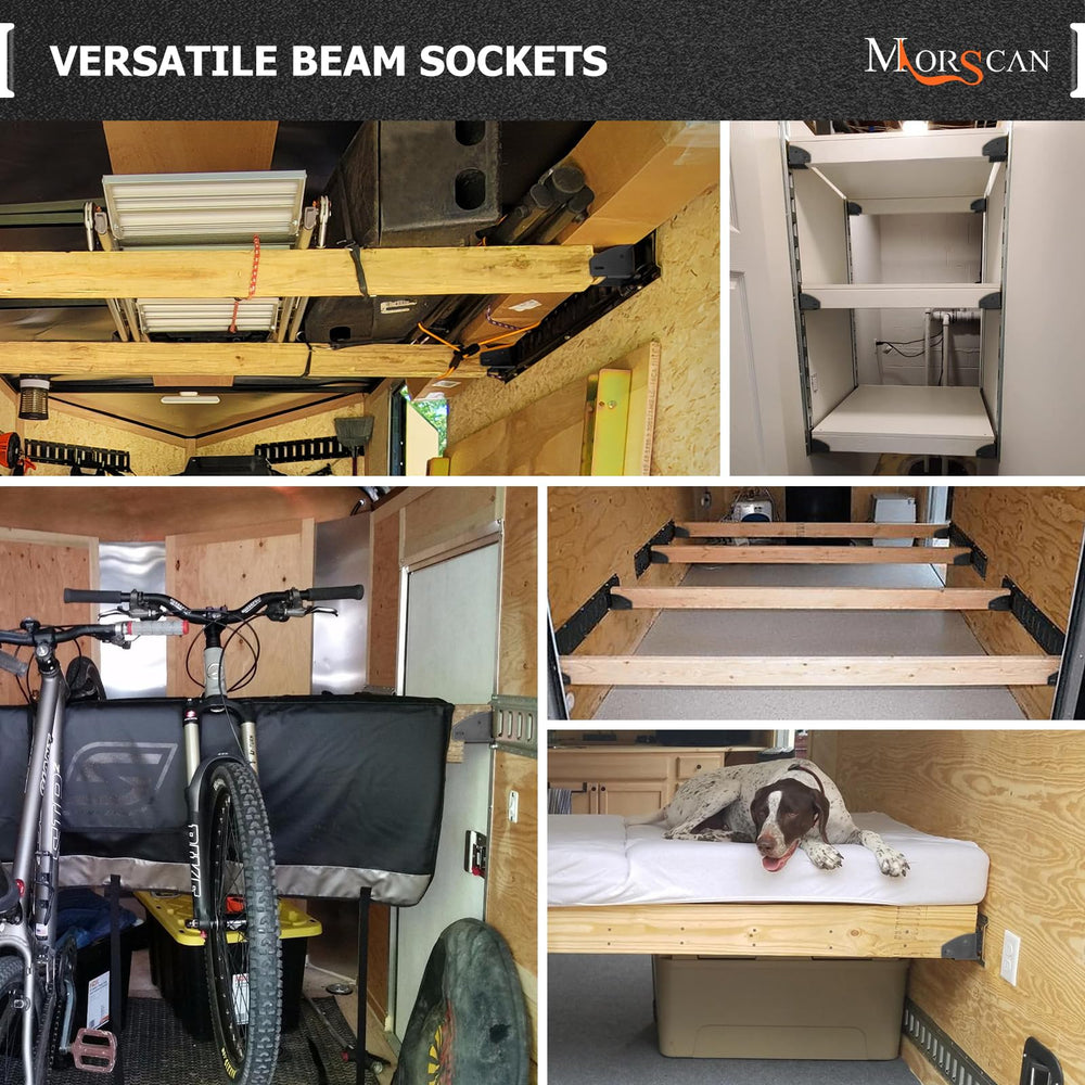 Tie-down slot area on MorScan socket for flexible cargo securing
