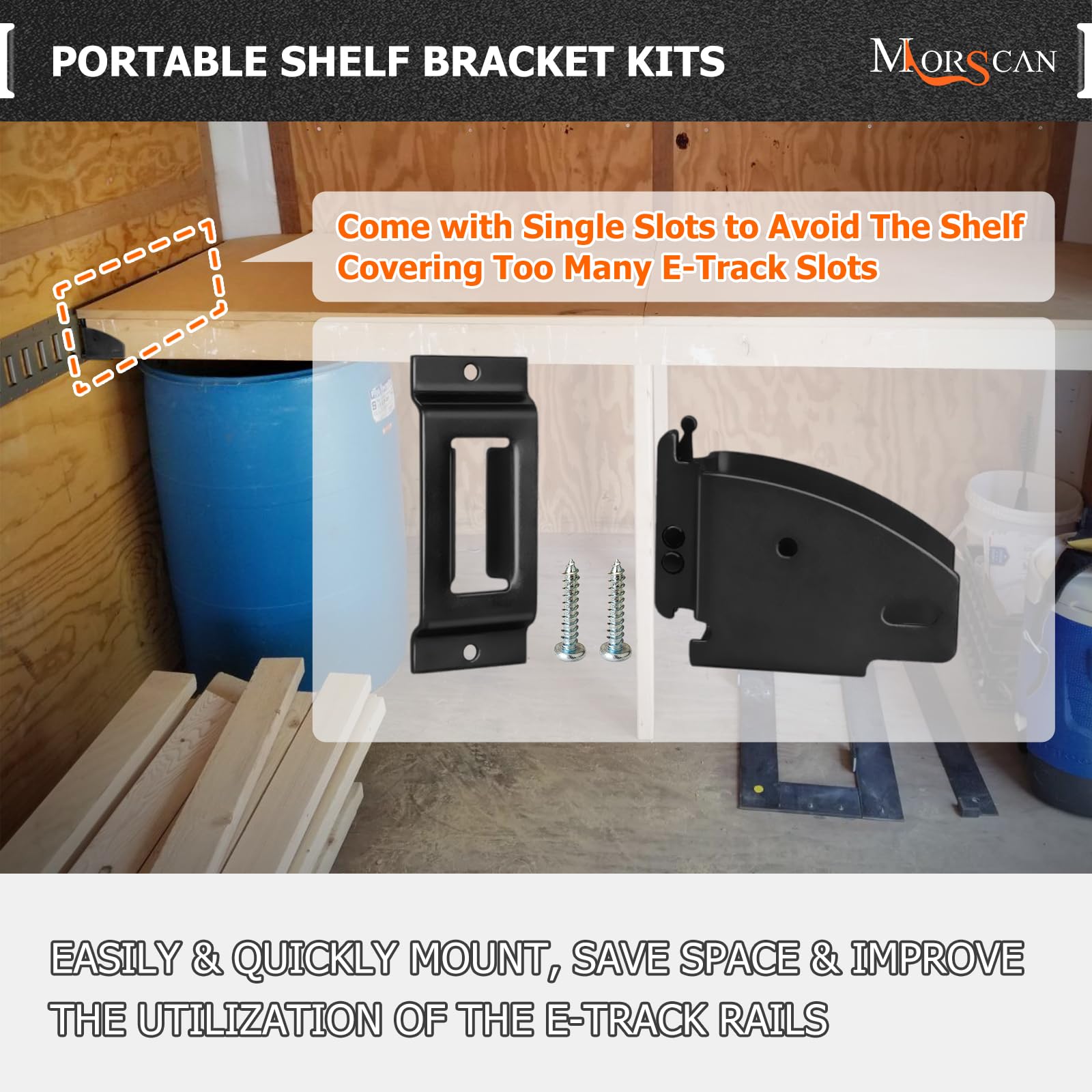 MorScan end socket installed on trailer showing versatile storage setup