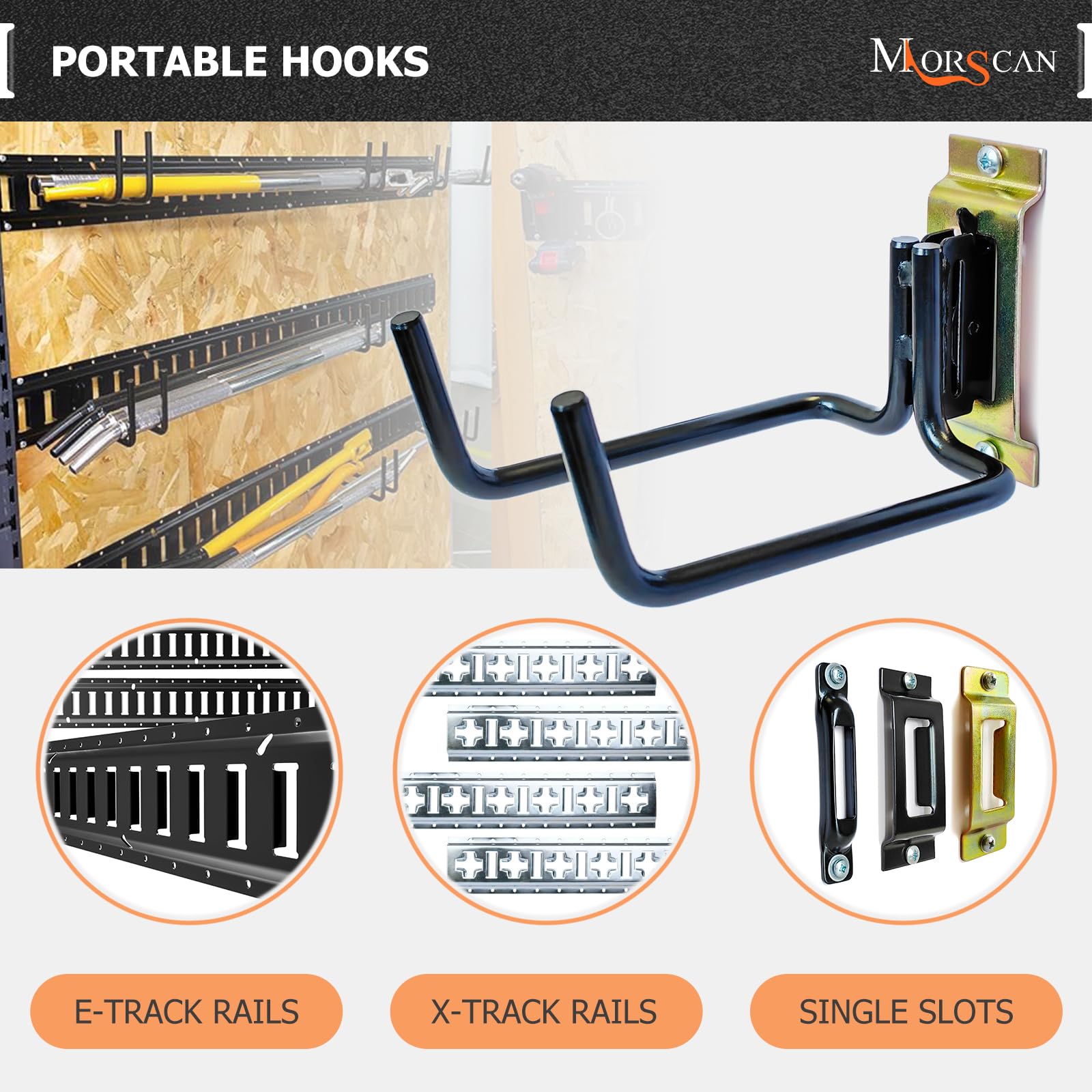 MorScan easy-install three-second clip for quick mounting