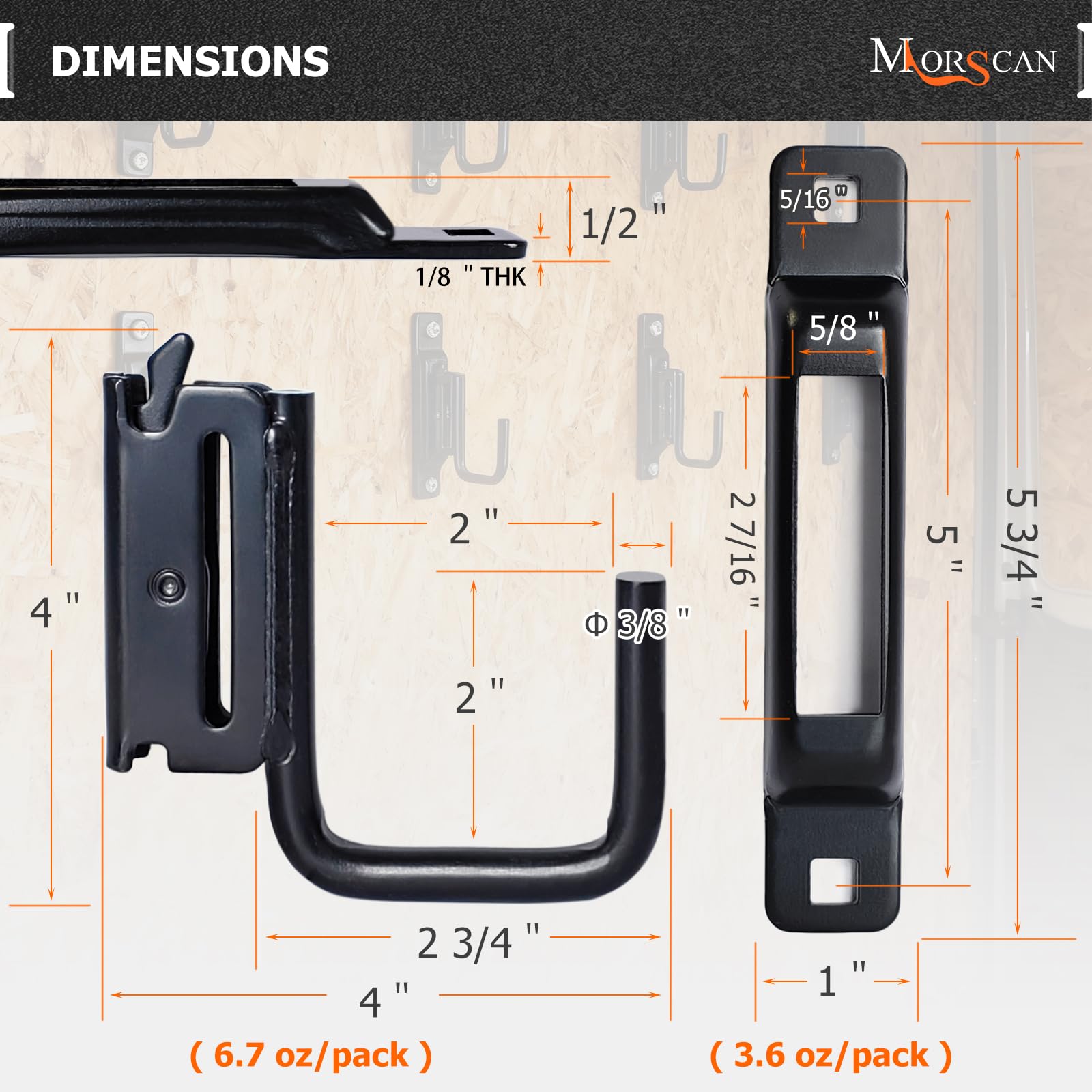 MorScan screws for quick, stable E-Track installation.