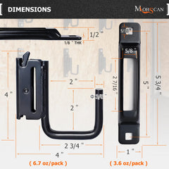 MorScan screws for quick, stable E-Track installation.