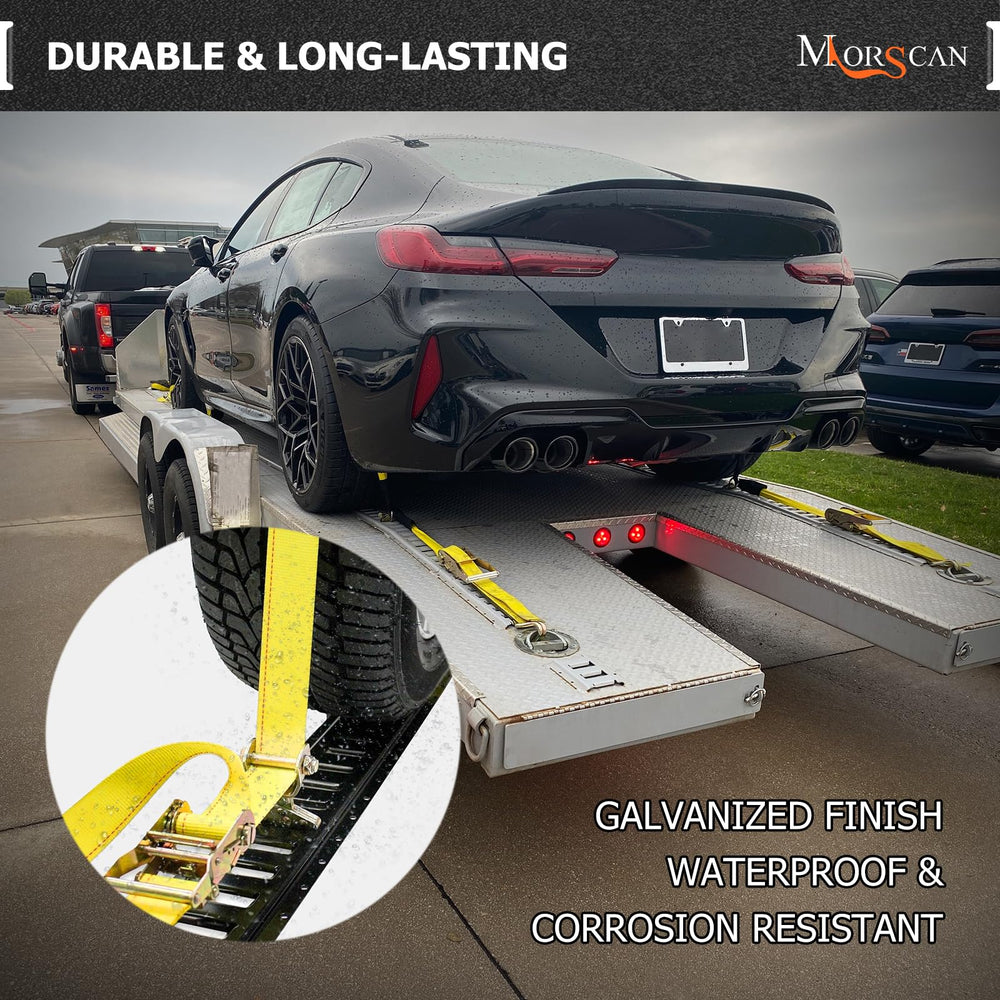 MorScan galvanized alloy steel construction resists corrosion for trailer use.