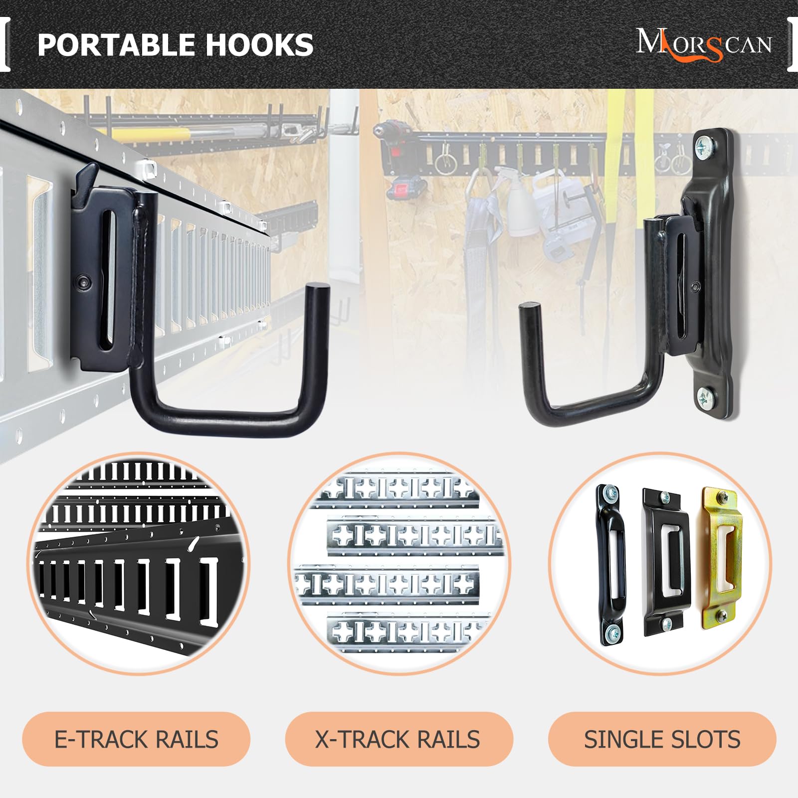 MorScan track accessories fit trucks and trailers for efficient load management.