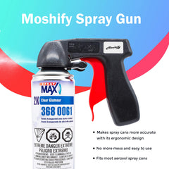 Moshify application action showing even spray coverage.
