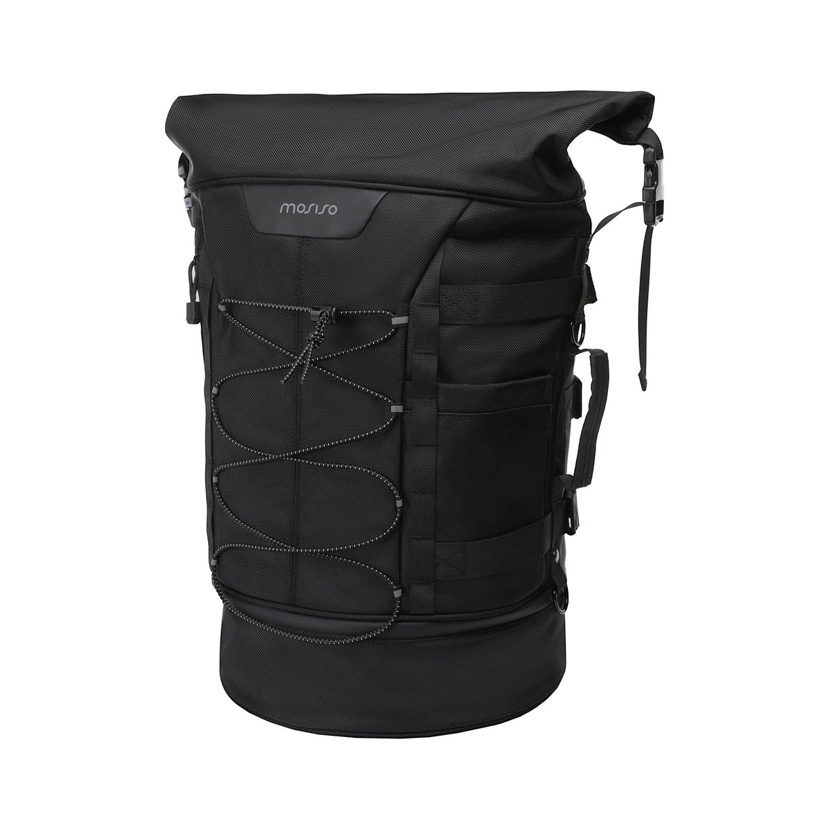 MOSISO motorcycle sissy bar bag main compartment 30L for on-the-go packing.