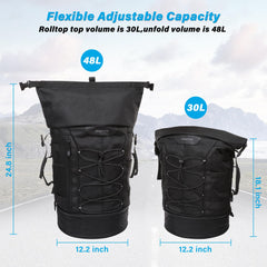 MOSISO rain cover keeps belongings dry during sudden showers.