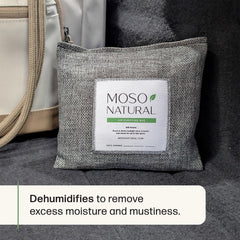 MOSO NATURAL reusable car air purifier sun recharge feature in sunlight.
