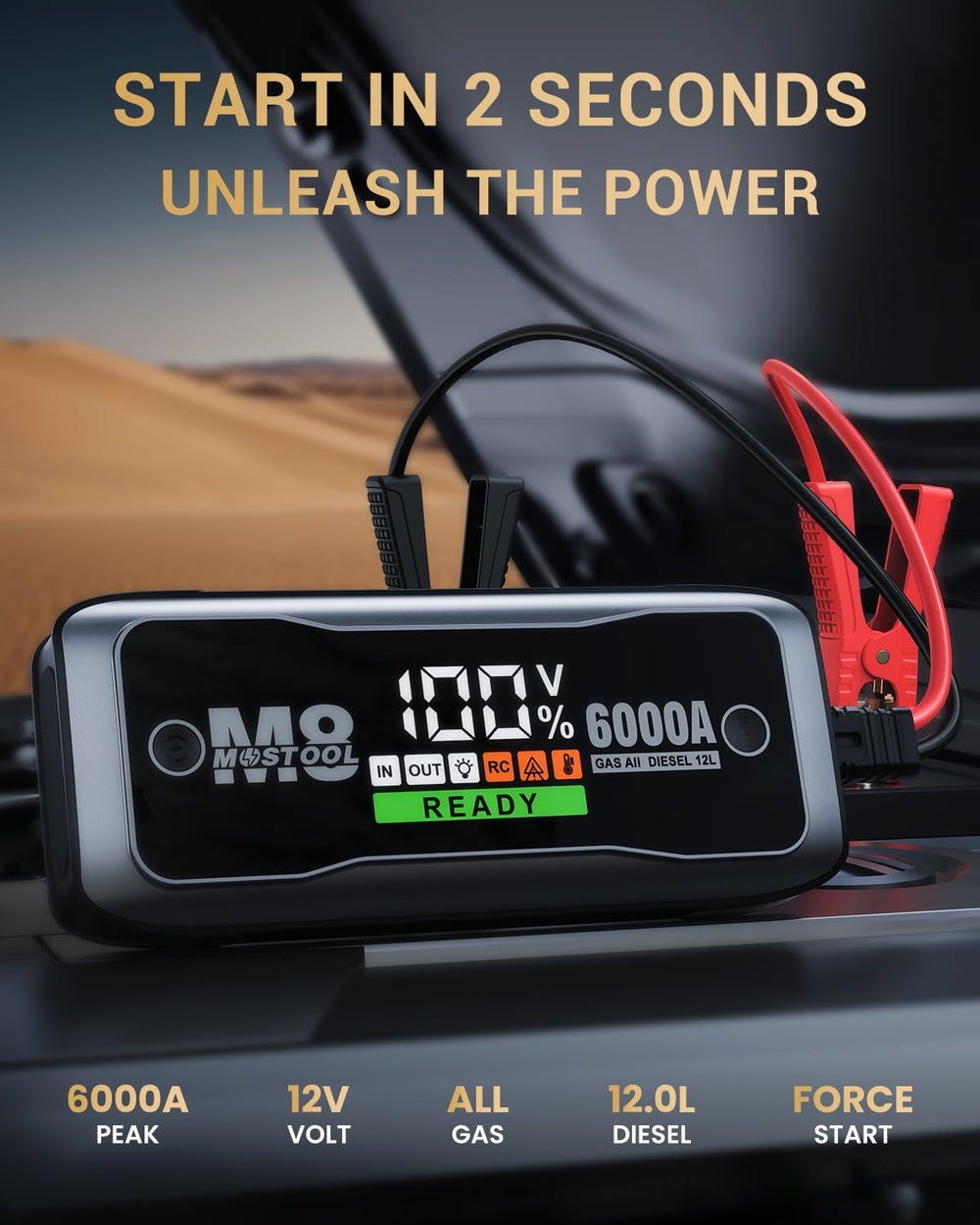 MOSTOOL M8 10-layer safety system protects against shorts and overcharges.