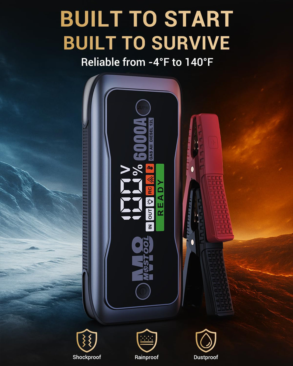 MOSTOOL M8's 24000mAh battery keeps devices charged on long trips.