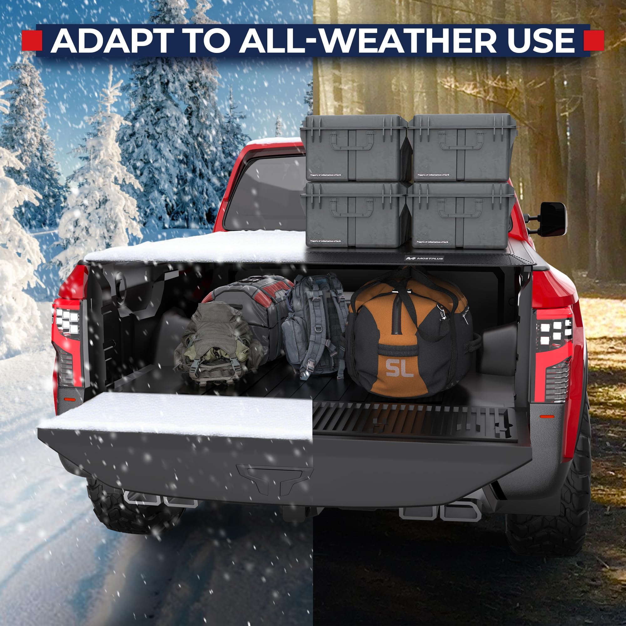 Removable MOSTPLUS cover provides quick access to the bed space