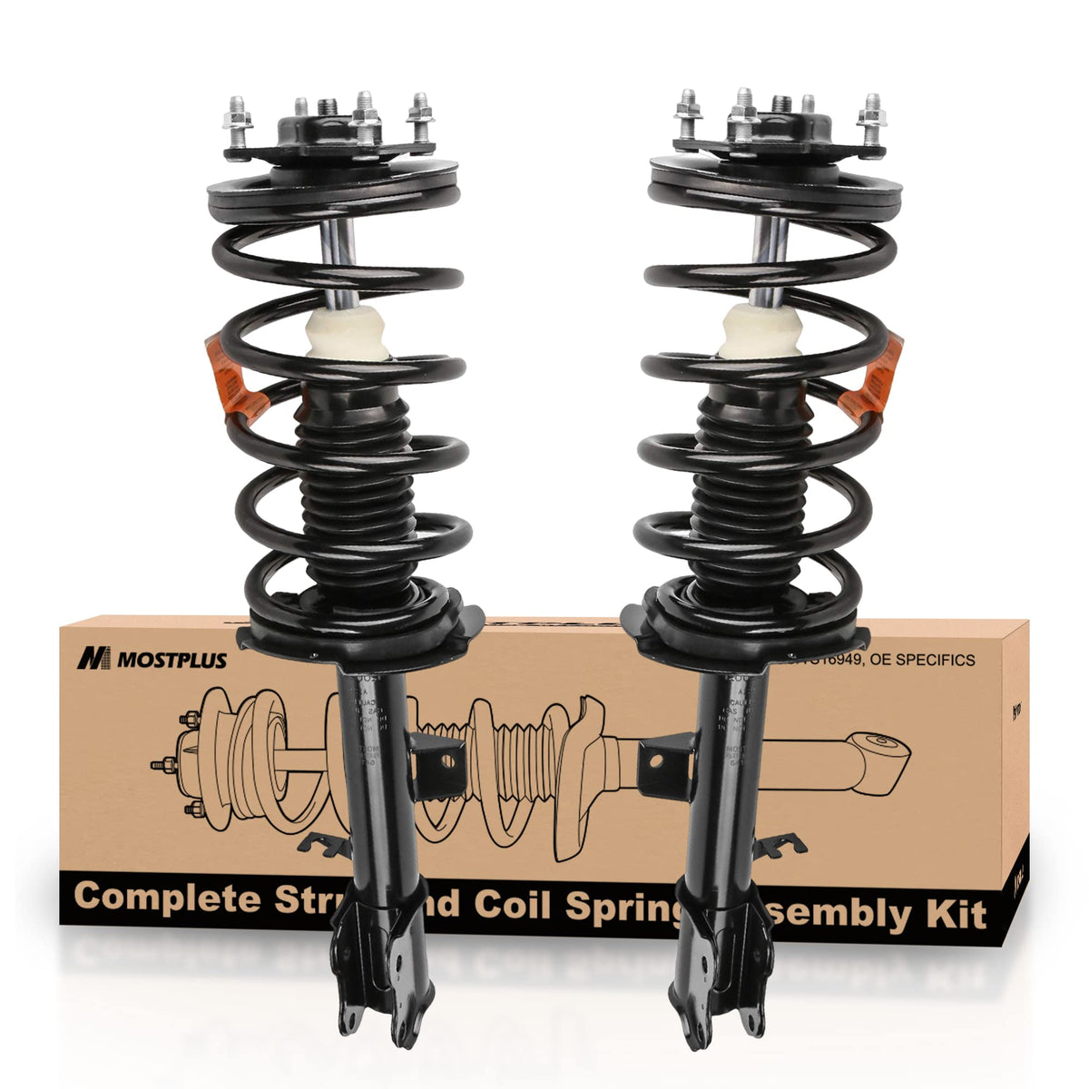 MOSTPLUS front-left quick complete strut for easier installation and smoother driving.