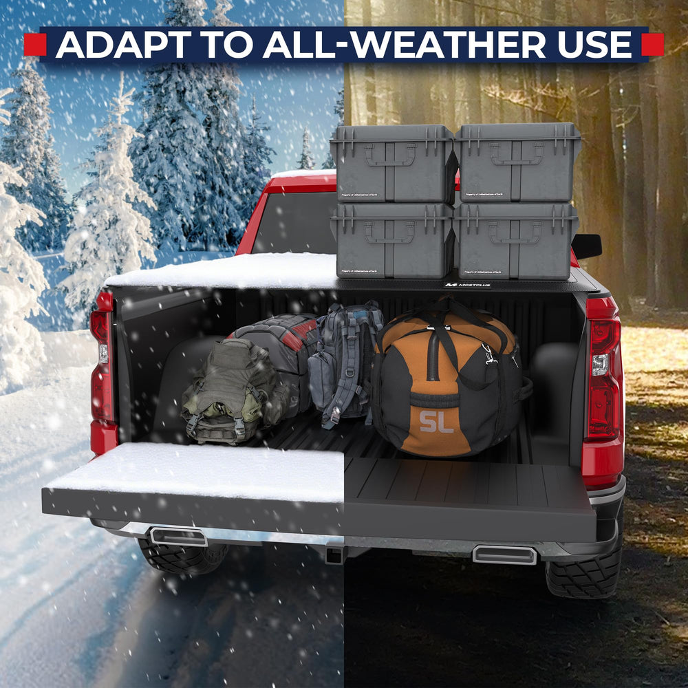 MOSTPLUS built-in LED light brightens the bed for nighttime loading.