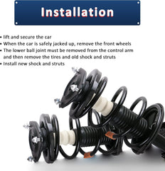 MOSTPLUS left-front strut assembly for Chevrolet Cobalt 2005-2010 enhances stability on uneven roads