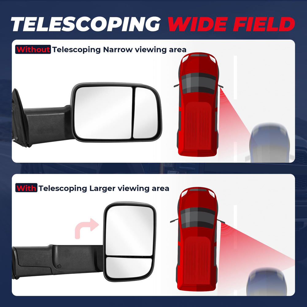 MOSTPLUS mirror with turn signal indicator clearly communicates intentions to surrounding drivers.