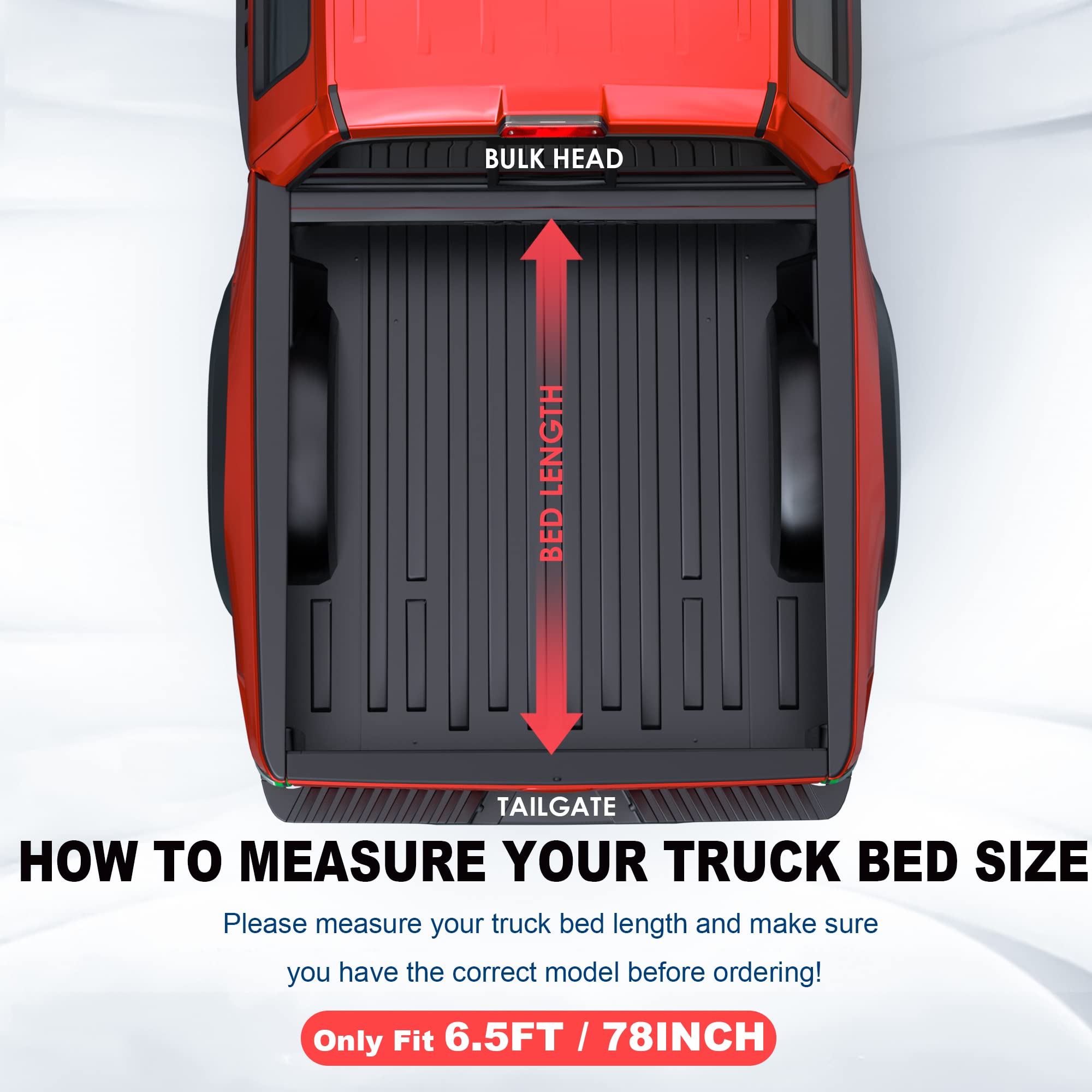 MOSTPLUS patent-design tonneau guarantees secure setup without drilling or modifications.