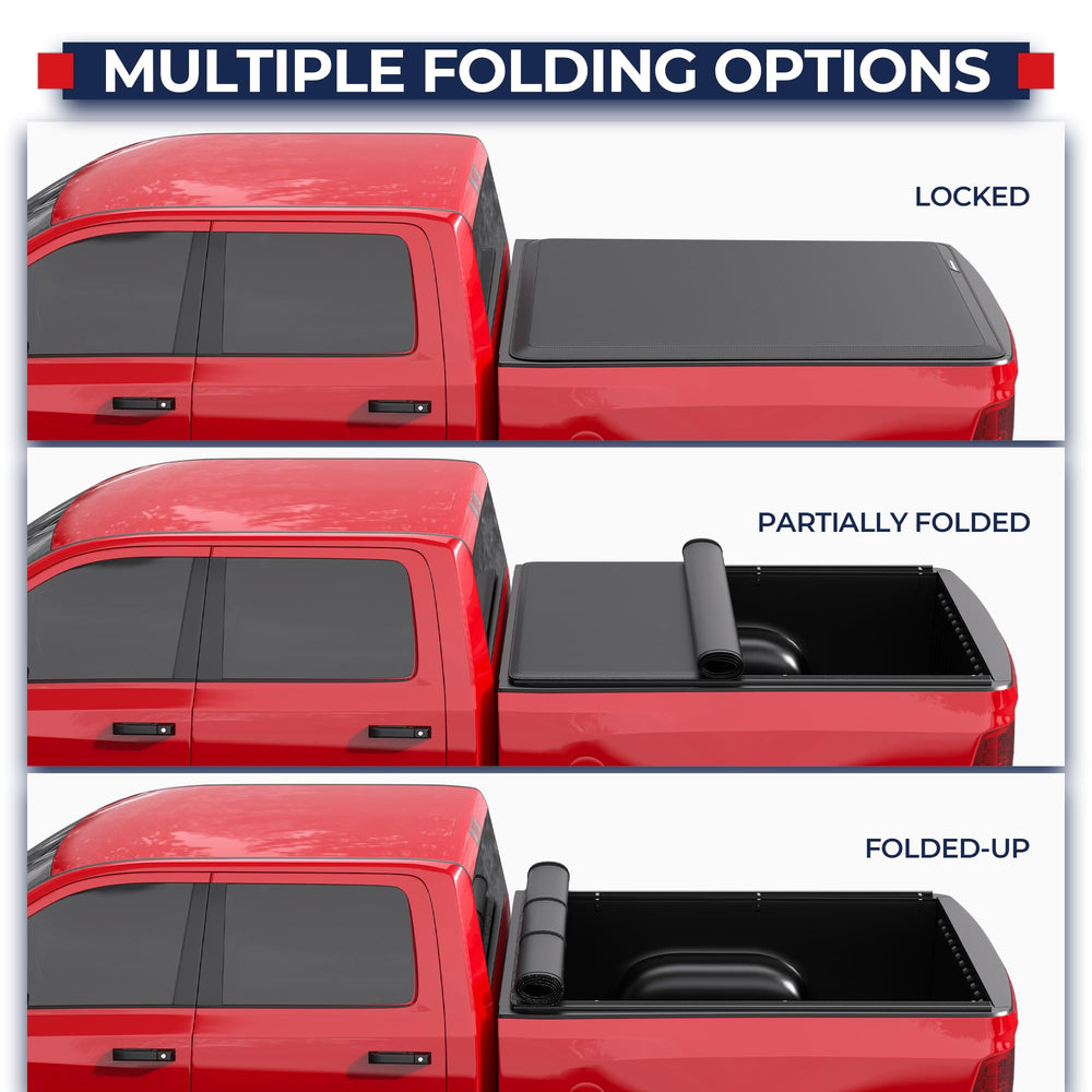 MOSTPLUS built-in LED light improving bed visibility during loading