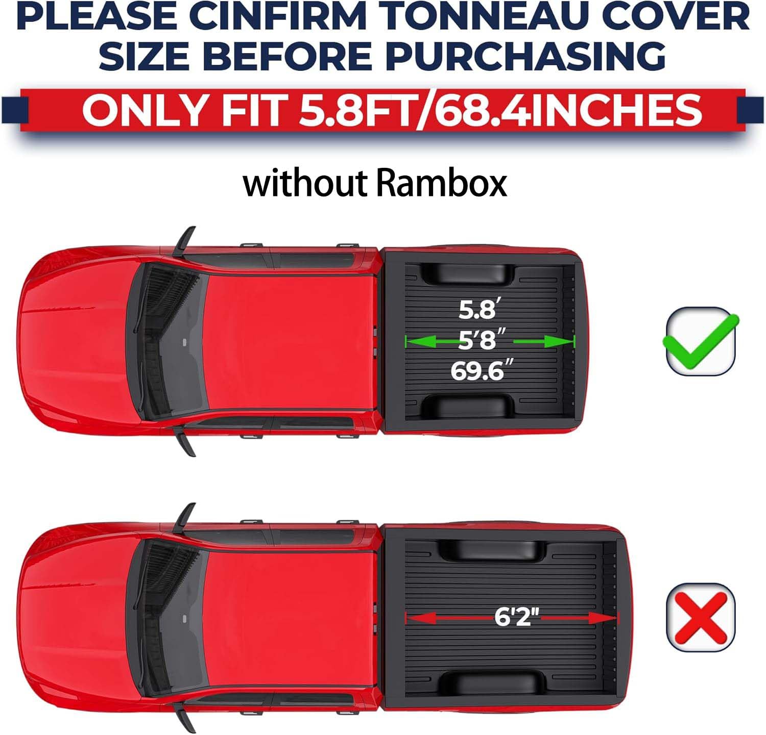 MOSTPLUS roll-up tonneau side rails reinforce rigidity for secure fit