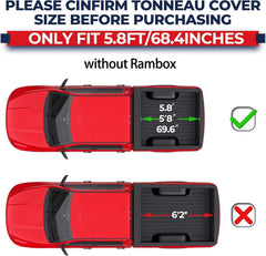 MOSTPLUS roll-up tonneau side rails reinforce rigidity for secure fit