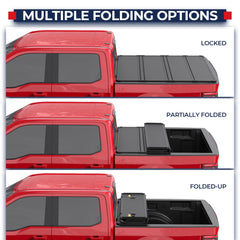 Waterproof and UV-resistant finish protects cargo in all weather with MOSTPLUS cover.