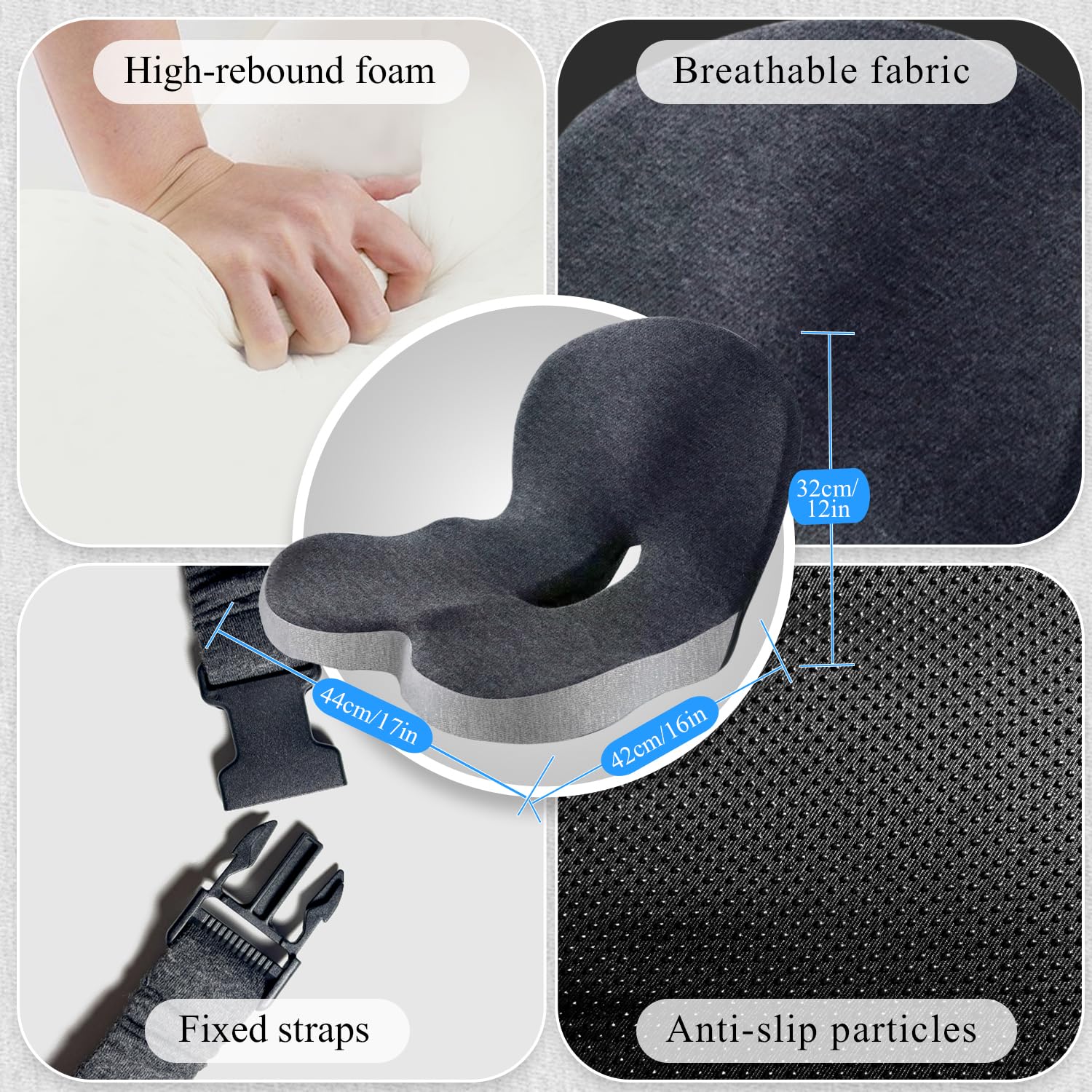 Mosxoed memory foam seat cushion for trucks delivers comfort during hours on the road.