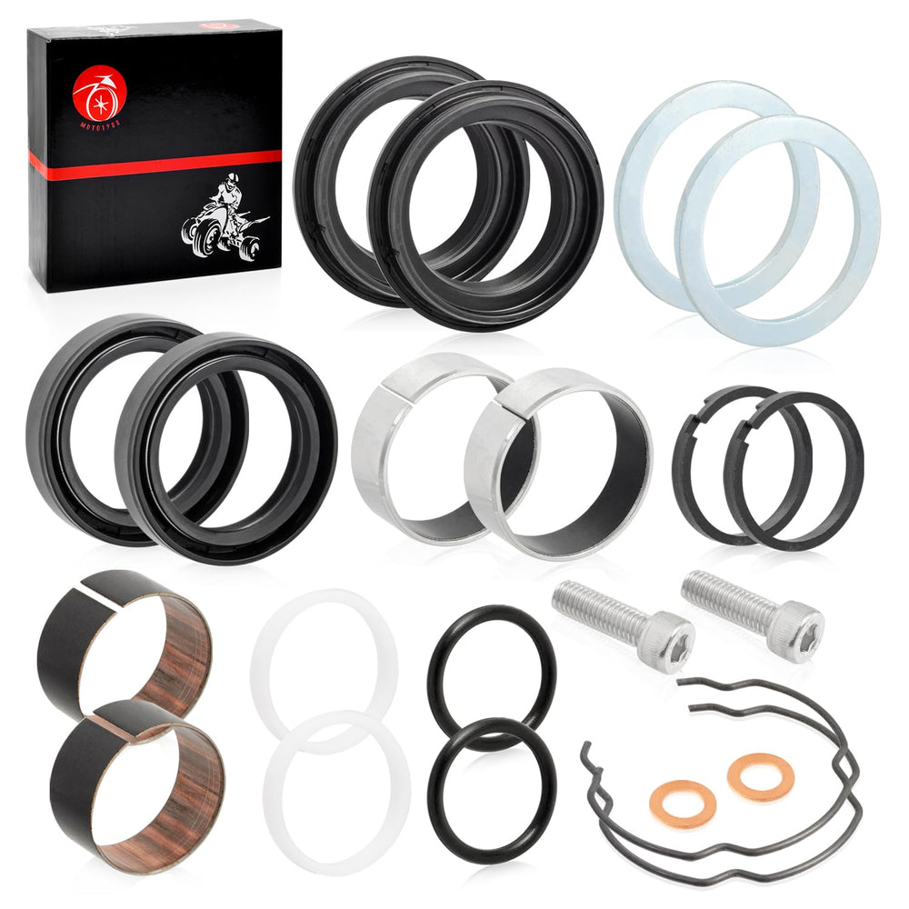 MOTO1988 39mm front fork dust seals protecting internals during use