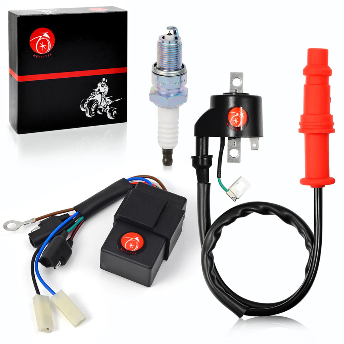 MOTO1988 ignition coil and CDI box for Polaris Sportsman 500 provide reliable spark for smooth starts